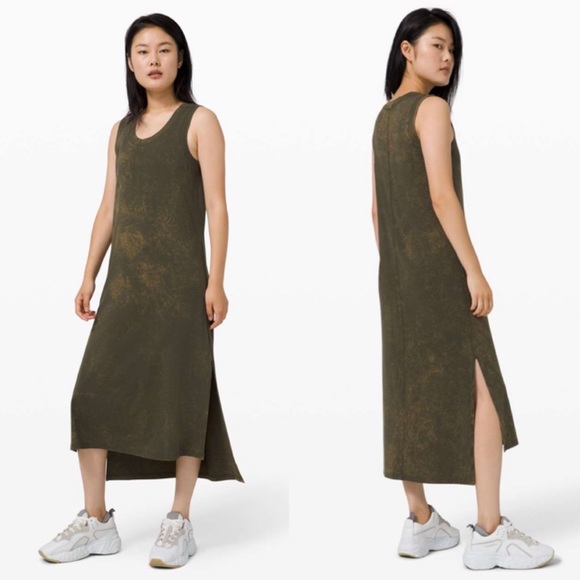 lululemon athletica Dresses & Skirts - Lululemon All Yours Tank Maxi Dress Cloudy Wash